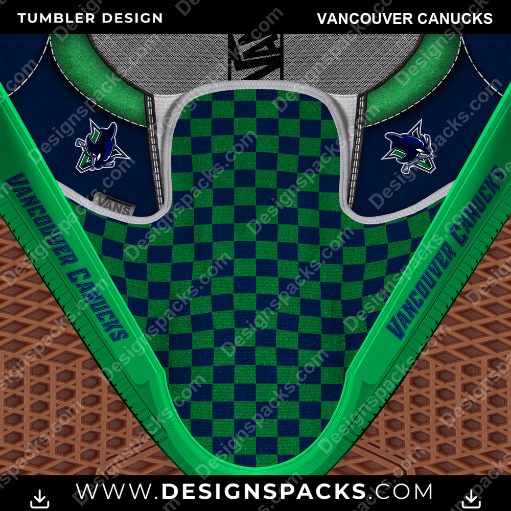 Ice Hockey Vans Classic Vancouver Canucks Tumbler Digital Wrap Design