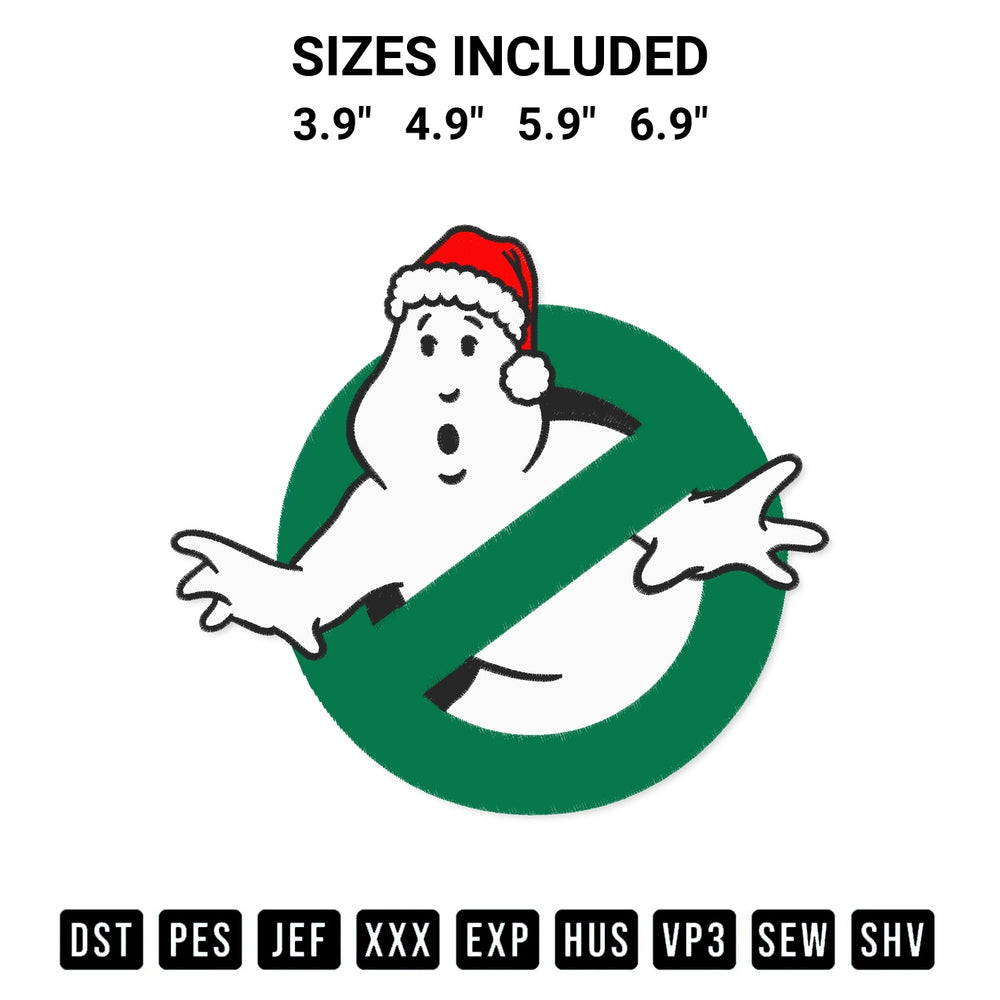 Download the Ghostbusters Christmas Embroidery Design machine embroidery design exclusively at Designspacks.com. Premium digitized pattern for apparel and DIY crafts. Available sizes: 3.9", 4.9", 5.9", 6.9".