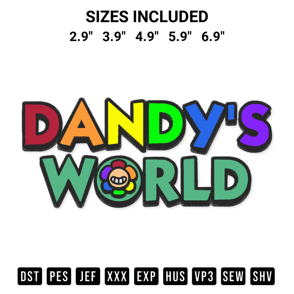 Discover the perfect addition to your crafting collection: Dandys World Embroidery Design embroidery file. Instantly available at Designspacks.com. Available sizes: 2.9", 3.9", 4.9", 5.9", 6.9".