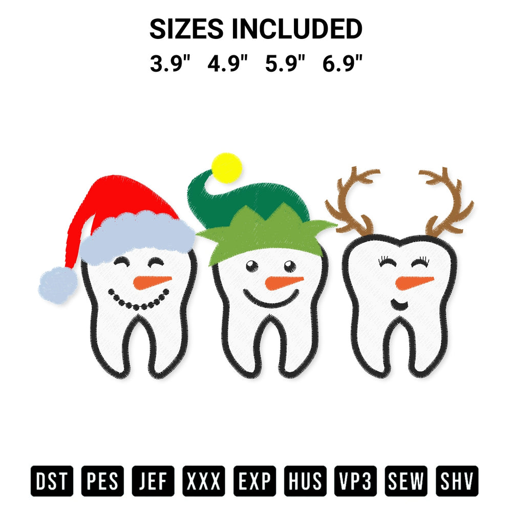 Looking for the perfect pattern? Download the Ghost Teeth Christmas Funny Embroidery Design embroidery design today at Designspacks.com. Crisp, clean stitching guaranteed. Available sizes: 3.9", 4.9", 5.9", 6.9".