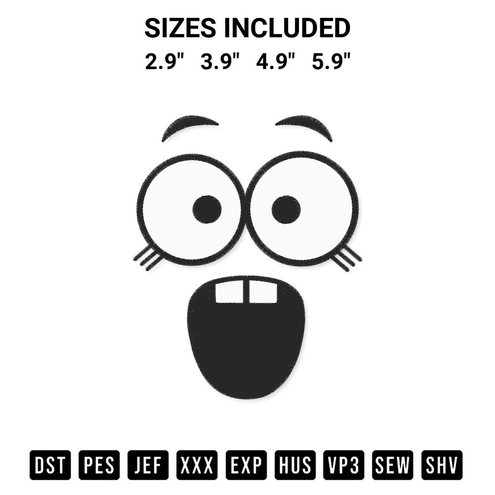 Stitch like a pro with the Funny Creepy Carrots Face Embroidery Design embroidery pattern from Designspacks.com. High-quality digital machine embroidery file. Available sizes: 2.9", 3.9", 4.9", 5.9".