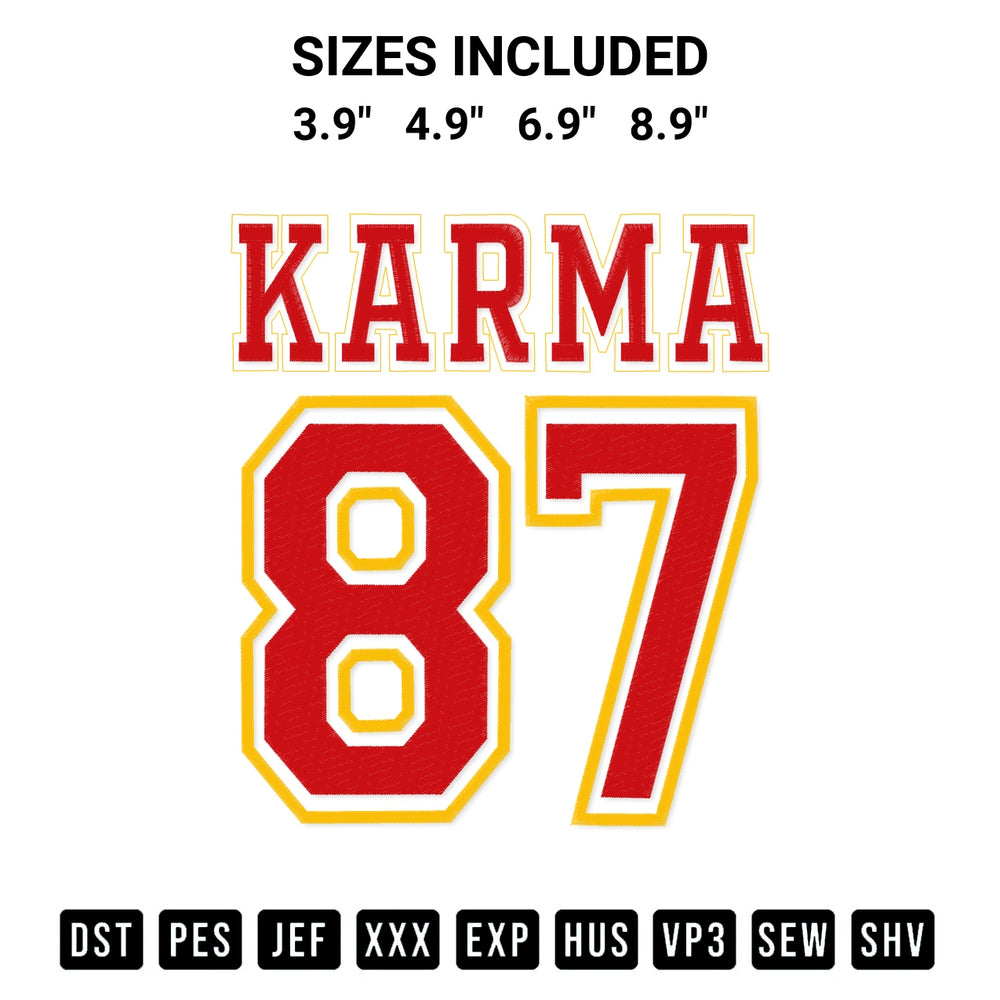 Shop the Karma 87 Embroidery Design machine embroidery pattern at Designspacks.com. Beautifully digitized for flawless stitching on any fabric. Available sizes: 3.9", 4.9", 6.9", 8.9".