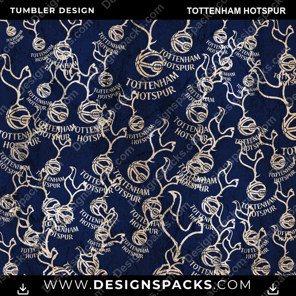 Soccer Logo BG Tottenham Hotspur Tumbler Digital Wrap Design