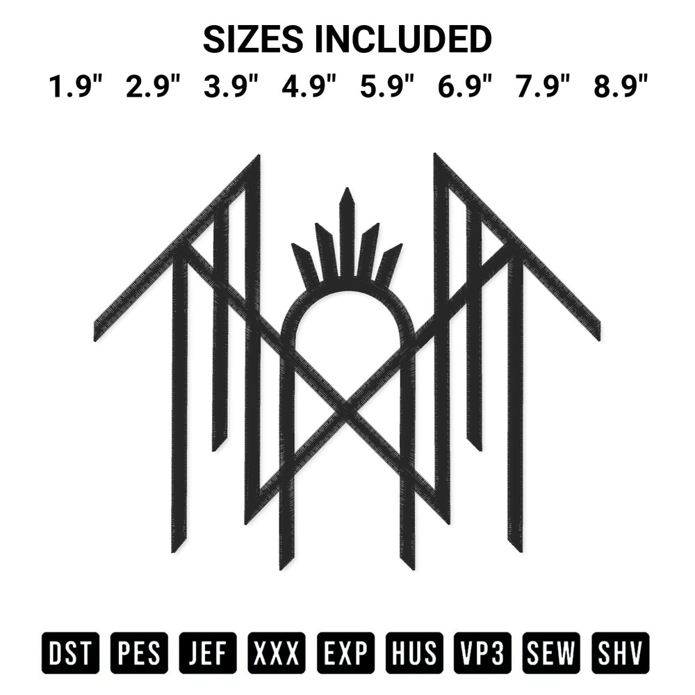 Transform your fabrics with the Sleep Token Logo Embroidery Design embroidery design. Instant access to premium digitized patterns at Designspacks.com. Available sizes: 1.9", 2.9", 3.9", 4.9", 5.9", 6.9", 7.9", 8.9".