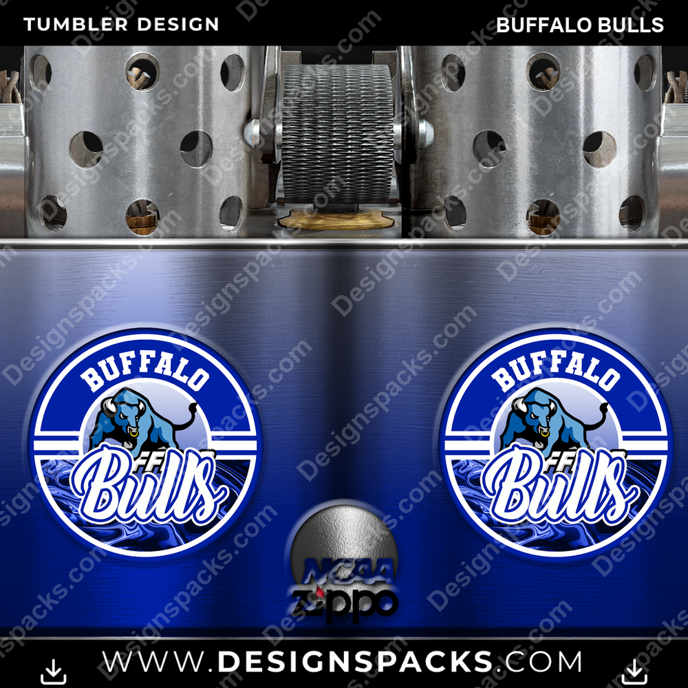 College Sport Zippo Lighter Buffalo Bulls NCAA College Sport Tumbler Digital Wrap Design Download