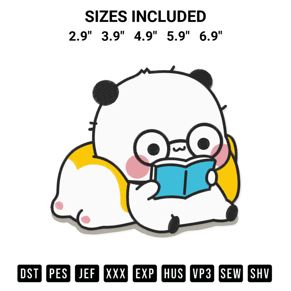 Shop the Dudu Bear Read Book Embroidery Design machine embroidery pattern at Designspacks.com. Beautifully digitized for flawless stitching on any fabric. Available sizes: 2.9", 3.9", 4.9", 5.9", 6.9".