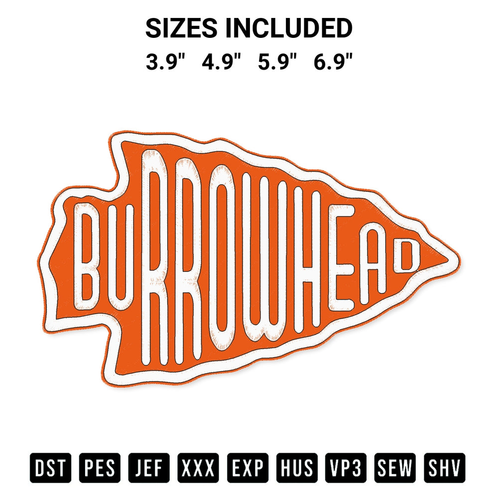 Elevate your next project with our Burrowhead Arrowhead Cincinnati Football Fans Cincinnati Bengals Embroidery Design embroidery file. Shop high-quality digital patterns instantly at Designspacks.com. Available sizes: 3.9", 4.9", 5.9", 6.9".