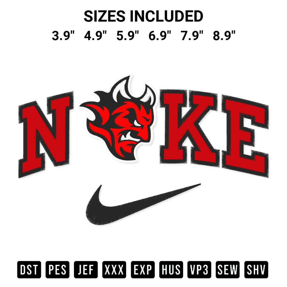 Elevate your next project with our Nike Cardiff Devils Embroidery Design embroidery file. Shop high-quality digital patterns instantly at Designspacks.com. Available sizes: 3.9", 4.9", 5.9", 6.9", 7.9", 8.9".