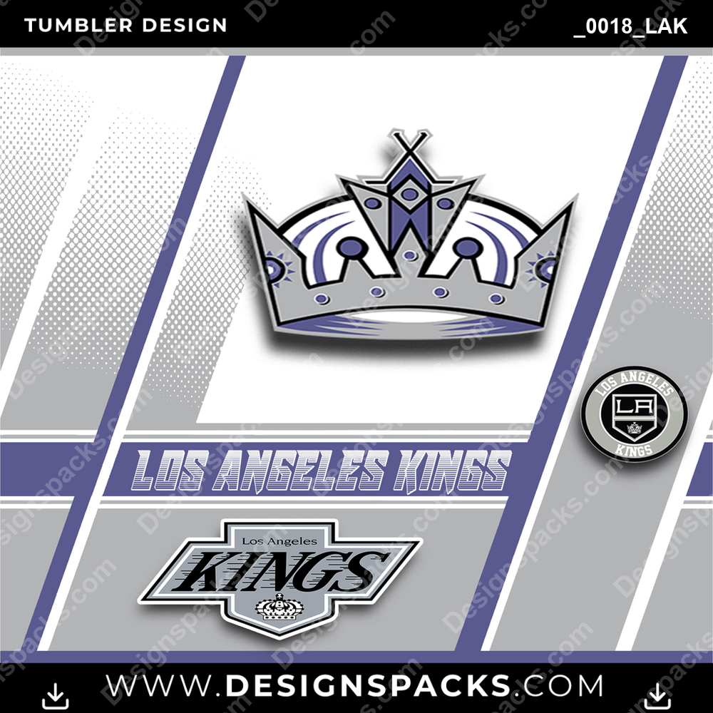 Ice Hockey Sports _0018_LAK Tumbler Digital Wrap Design