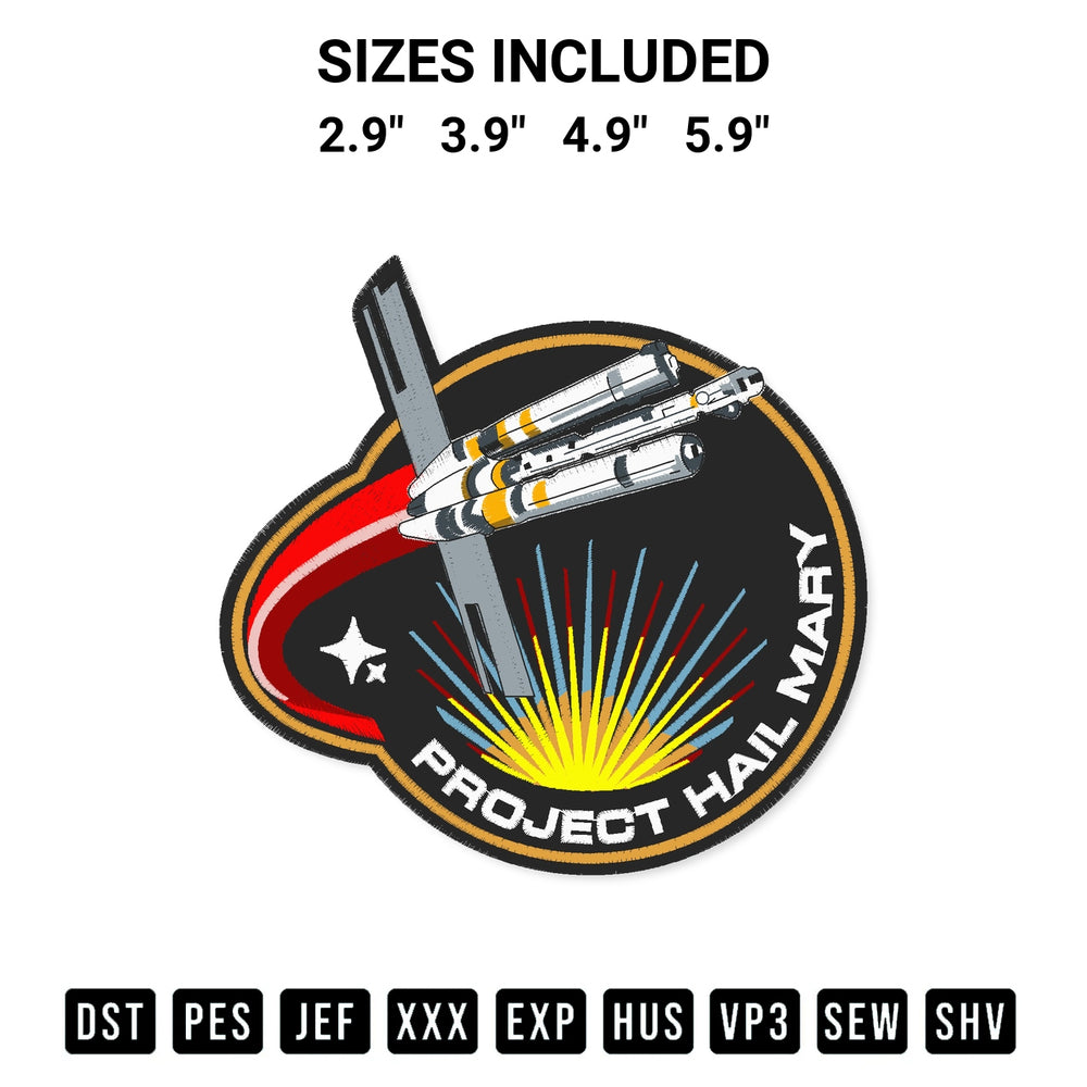 Transform your fabrics with the Project Hail Mary Trucker Embroidery Design embroidery design. Instant access to premium digitized patterns at Designspacks.com. Available sizes: 2.9", 3.9", 4.9", 5.9".