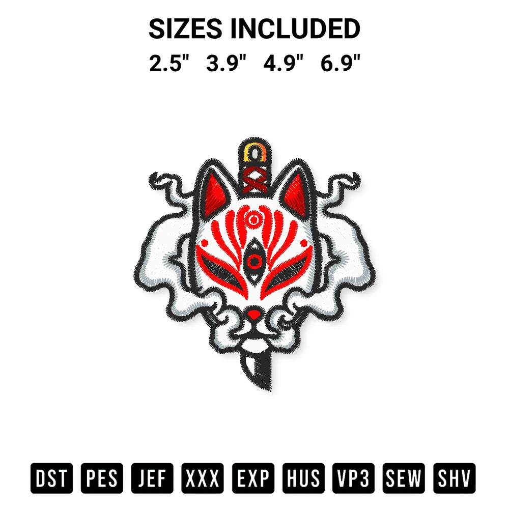 Looking for the perfect pattern? Download the Sakura Sword With Kitsune Mask Embroidery Design embroidery design today at Designspacks.com. Crisp, clean stitching guaranteed. Available sizes: 2.5", 3.9", 4.9", 6.9".