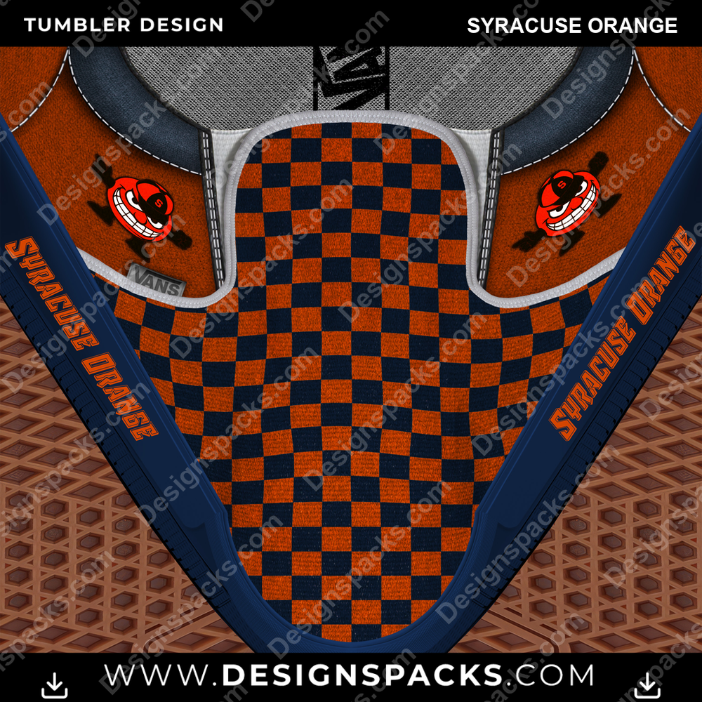 College Sport Vans Classic Syracuse Orange NCAA College Sport Tumbler Digital Wrap Design Download