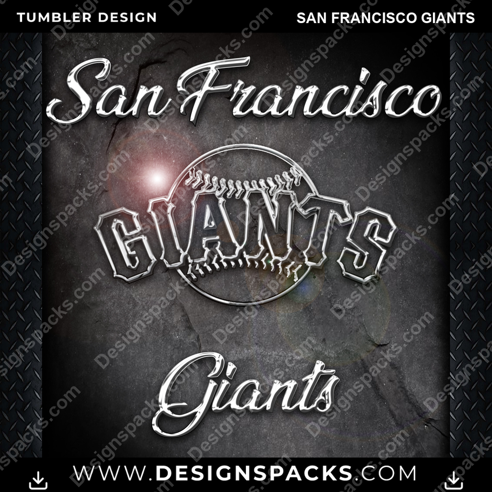 Baseball Chrome San Francisco Giants Tumbler Digitaler Hüllen-Design