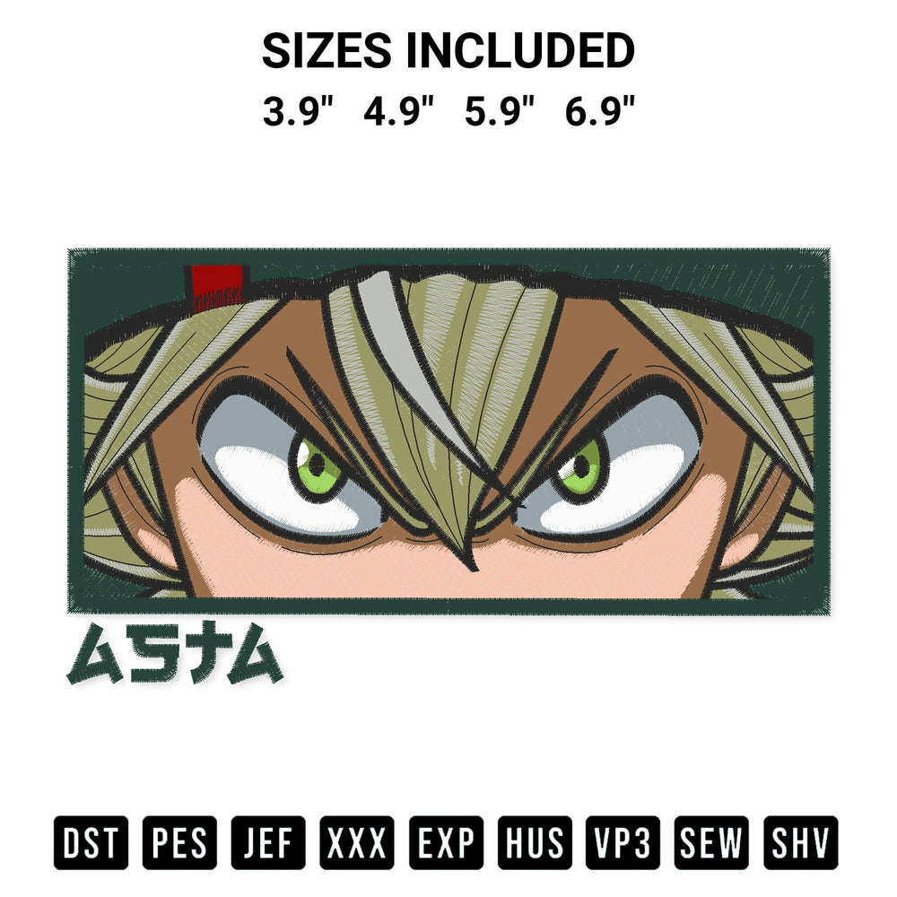 Transform your fabrics with the Asta Black Clover Embroidery Design embroidery design. Instant access to premium digitized patterns at Designspacks.com. Available sizes: 3.9", 4.9", 5.9", 6.9".
