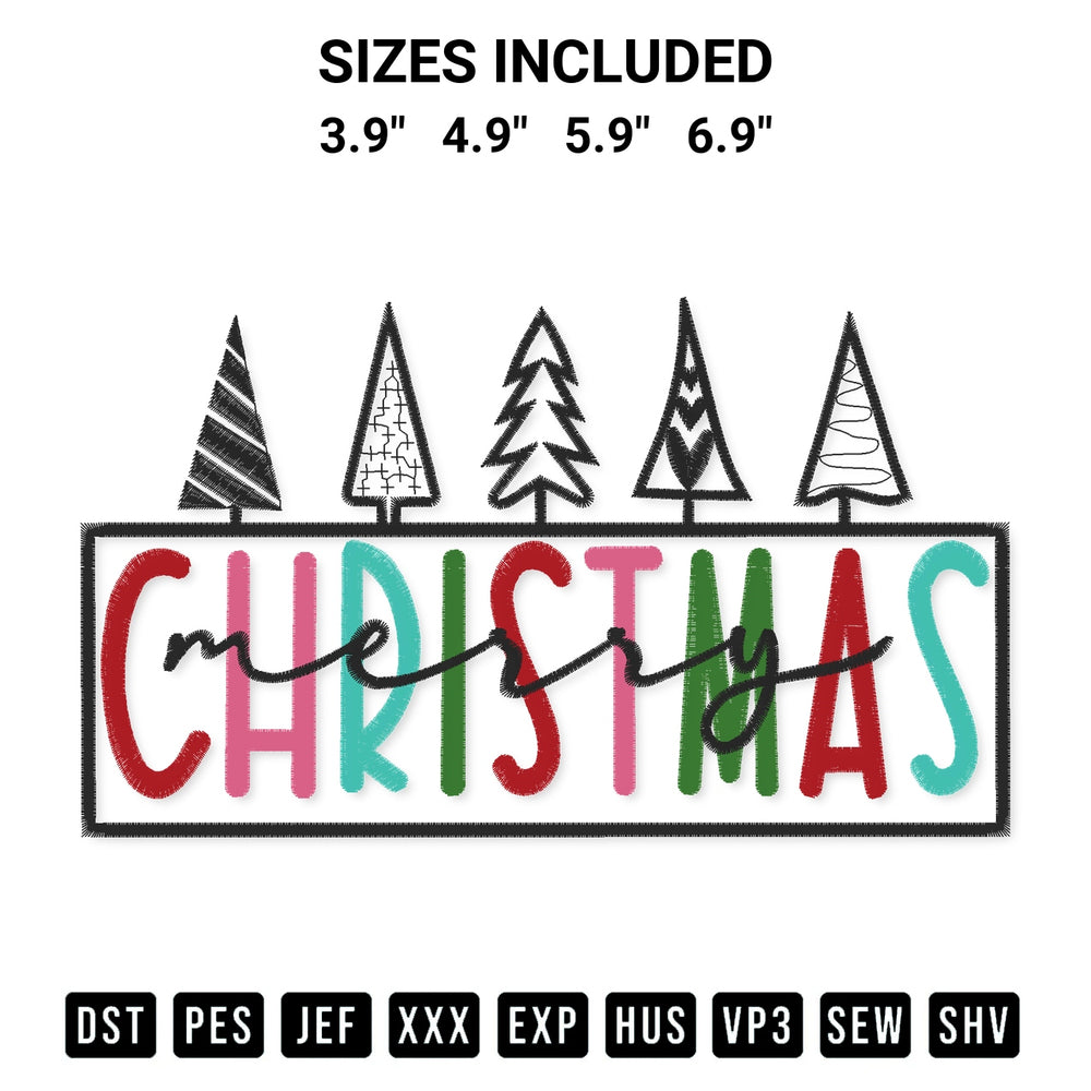 Transform your fabrics with the Merry Christmas Embroidery Design embroidery design. Instant access to premium digitized patterns at Designspacks.com. Available sizes: 3.9", 4.9", 5.9", 6.9".