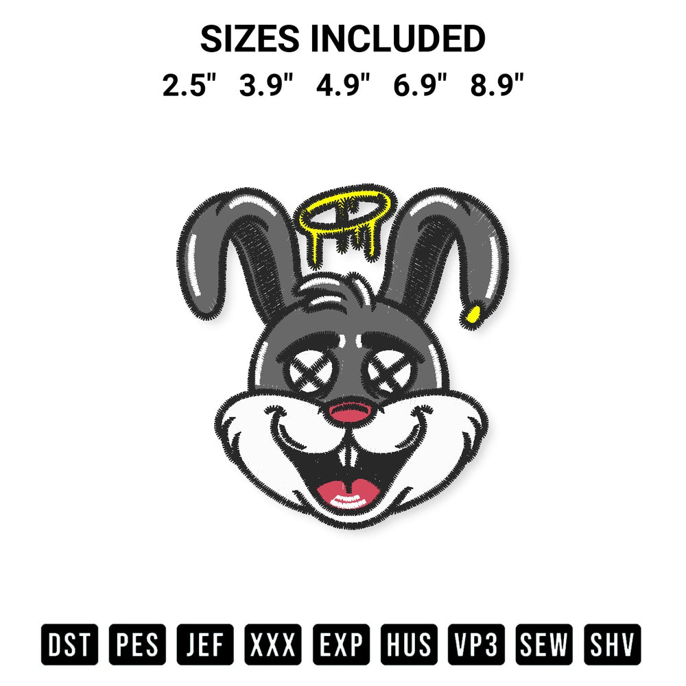 Create amazing crafts with the Dead Rabbit Embroidery Design embroidery file. High-quality digital download from Designspacks.com, perfect for beginners and pros. Available sizes: 2.5", 3.9", 4.9", 6.9", 8.9".