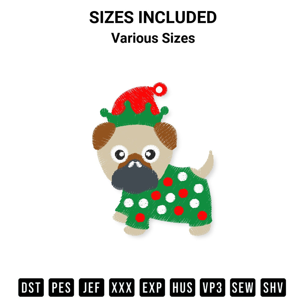 Elevate your next project with our Dog Bundle Christmas Embroidery Design embroidery file. Shop high-quality digital patterns instantly at Designspacks.com. Available sizes: Various Sizes.