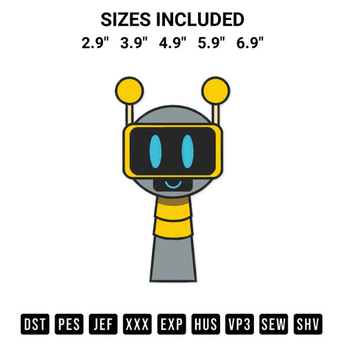 Elevate your next project with our Fun Bot Incredibox Sprunki Embroidery Design embroidery file. Shop high-quality digital patterns instantly at Designspacks.com. Available sizes: 2.9