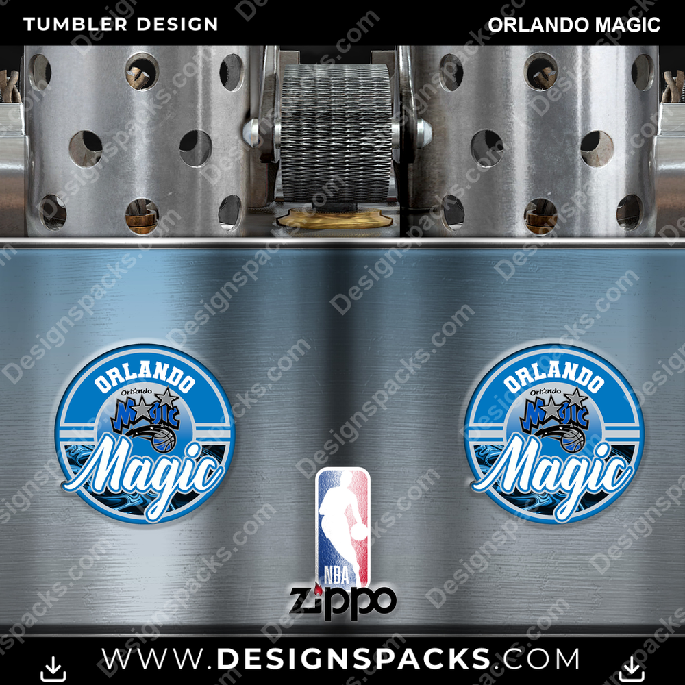 Basketball Zippo Lighter Orlando Magic Tumbler Digital Wrap Design