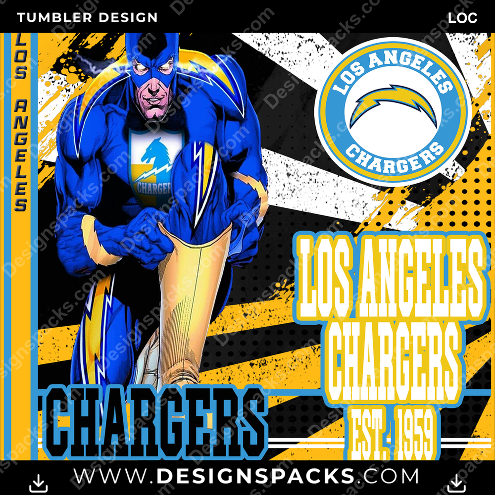 Football Mascot LOC Tumbler Digital Wrap Design