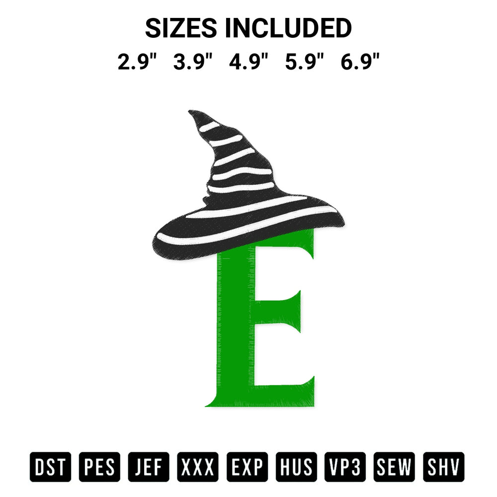 Add a unique touch to your apparel with the Elphaba Wicked Embroidery Design embroidery file. Premium instant download available now on Designspacks.com. Available sizes: 2.9", 3.9", 4.9", 5.9", 6.9".