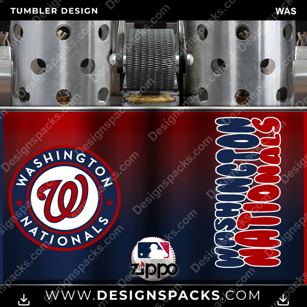 Baseball Zippo Lighter WAS Tumbler Digital Wrap Design