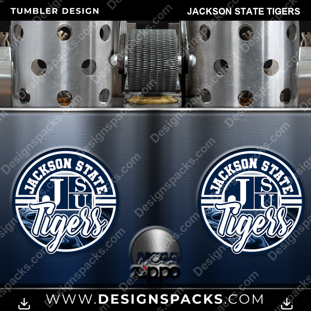 College Sport Zippo Lighter Jackson State Tigers NCAA College Sport Tumbler Digital Wrap Design Download