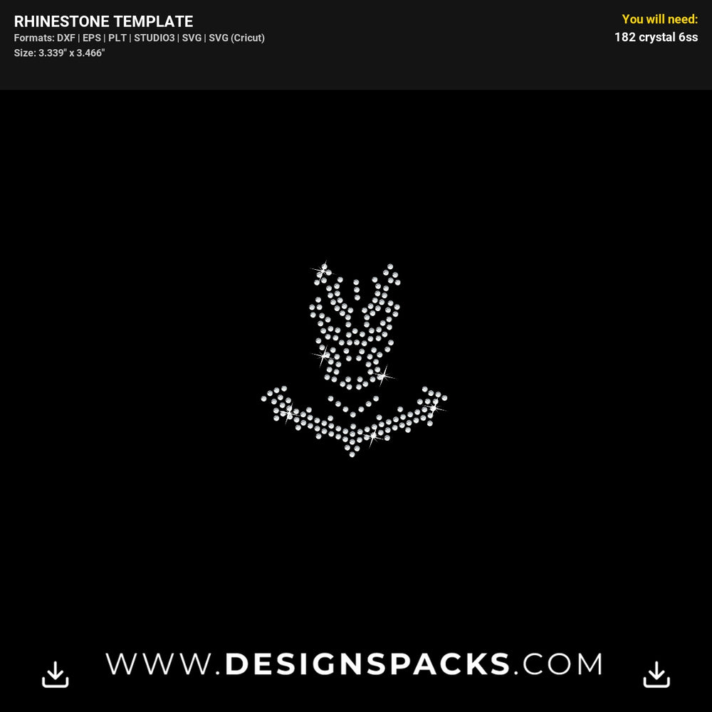 Black Panther Wakanda African Pride Rhinestone Digital Template