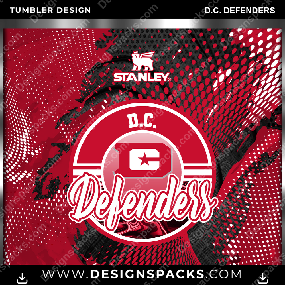 Canada Football Stanley D.C. Defenders CFL Canada Tumbler Digital Wrap Design Download