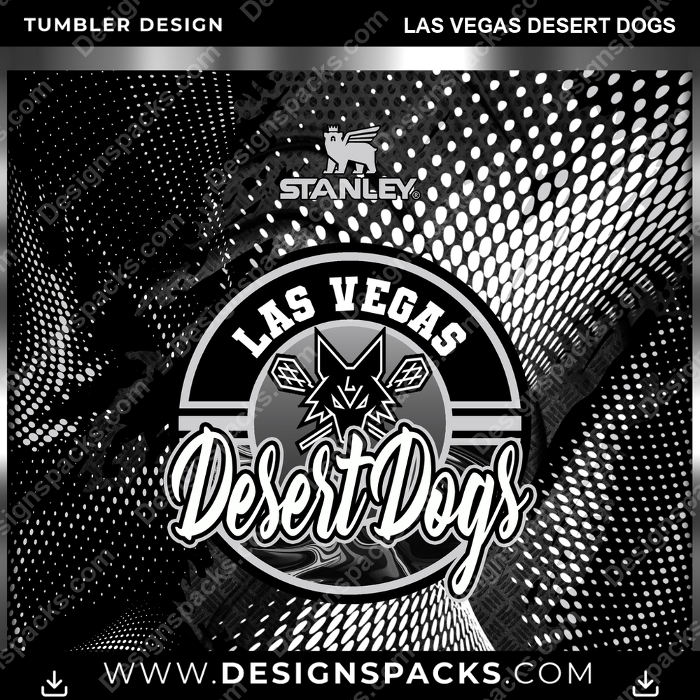 Lacrosse Stanley Las Vegas Desert Dogs PLL Lacrosse Tumbler Digital Wrap Design Download