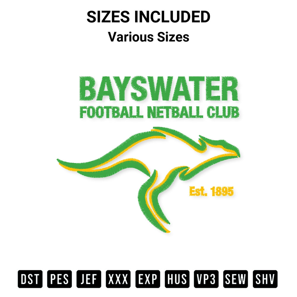 Shop the Bayswater Fnc Logo Embroidery Design machine embroidery pattern at Designspacks.com. Beautifully digitized for flawless stitching on any fabric. Available sizes: Various Sizes.