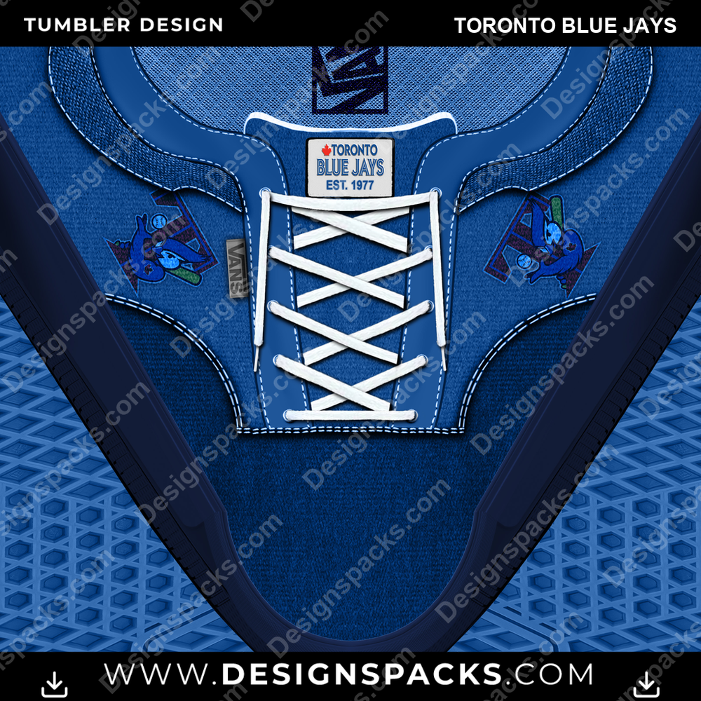 Baseball VANS Atwood DX Toronto Blue Jays Tumbler Digital Wrap Design