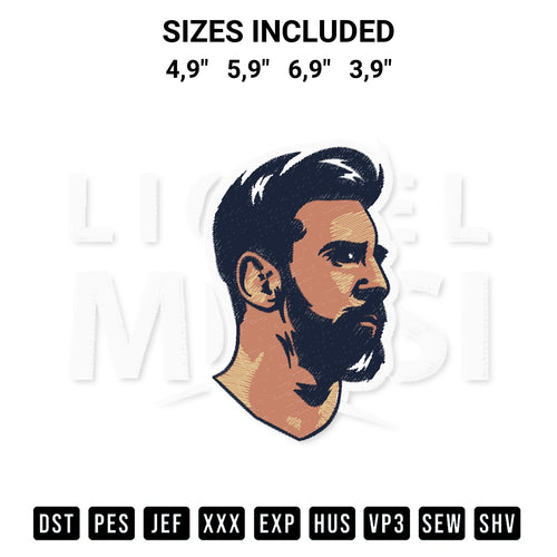 Transform your fabrics with the Lionel Messi Football World Cup Trending Sports Gift For Fan Embroidery Design embroidery design. Instant access to premium digitized patterns at Designspacks.com. Available sizes: 4,9
