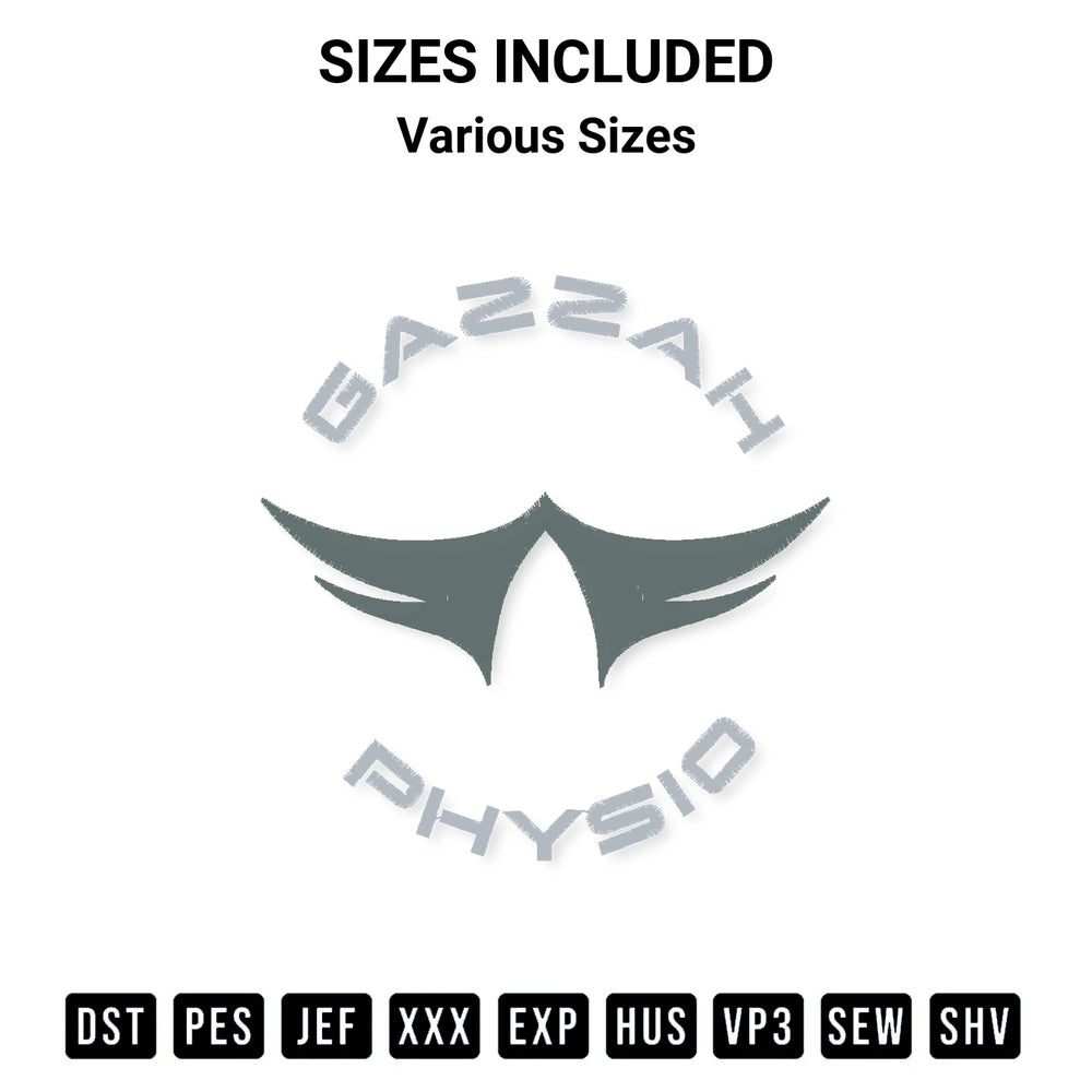 Discover the perfect addition to your crafting collection: Gazzah Physio Embroidery Design embroidery file. Instantly available at Designspacks.com. Available sizes: Various Sizes.