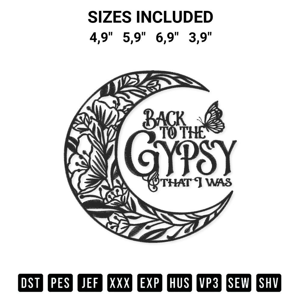 Elevate your next project with our Back To The Gypsy That I Was Funny Quote Logo Embroidery Design embroidery file. Shop high-quality digital patterns instantly at Designspacks.com. Available sizes: 4,9", 5,9", 6,9", 3,9".