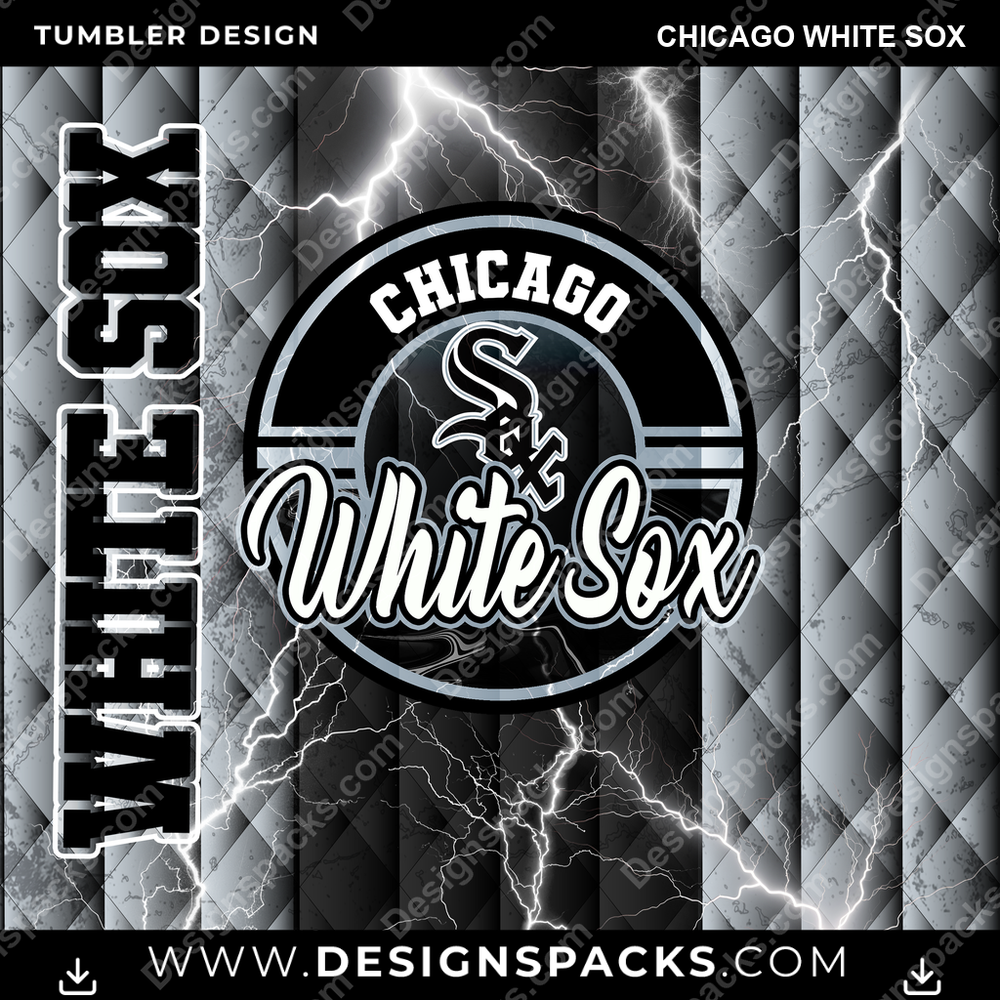 Baseballfeld Chicago White Sox Tumbler Digital Wrap Design
