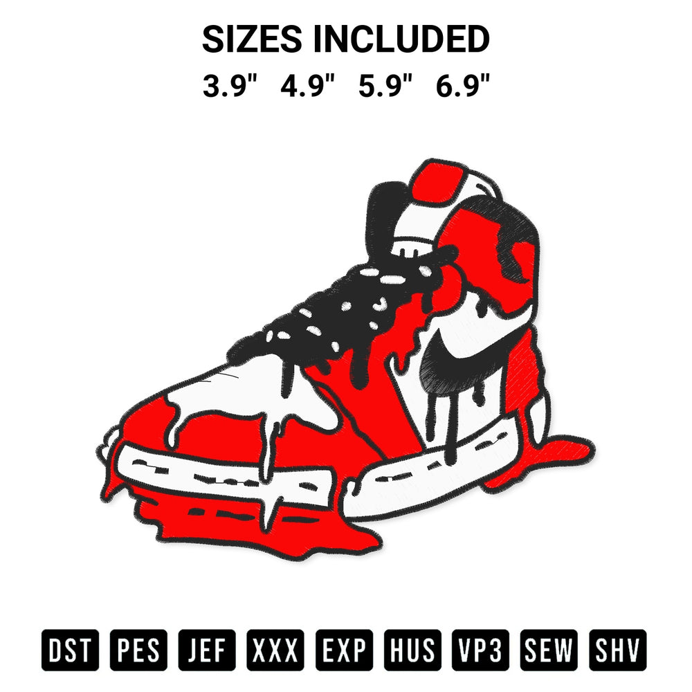 Download the Nike Sneakers Embroidery Design machine embroidery design exclusively at Designspacks.com. Premium digitized pattern for apparel and DIY crafts. Available sizes: 3.9", 4.9", 5.9", 6.9".
