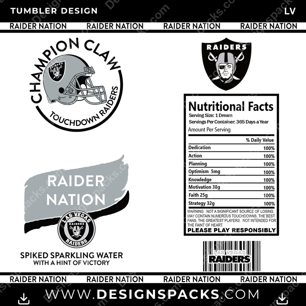 Football White Claw LV Tumbler Digital Wrap Design