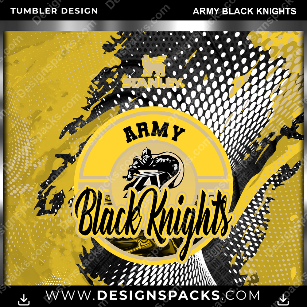 College Sport Stanley Army Black Knights NCAA College Sport Tumbler Digital Wrap Design Download