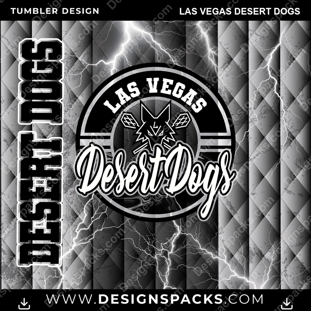 Lacrosse Diamond Las Vegas Desert Dogs PLL Lacrosse Tumbler Digital Wrap Design Download