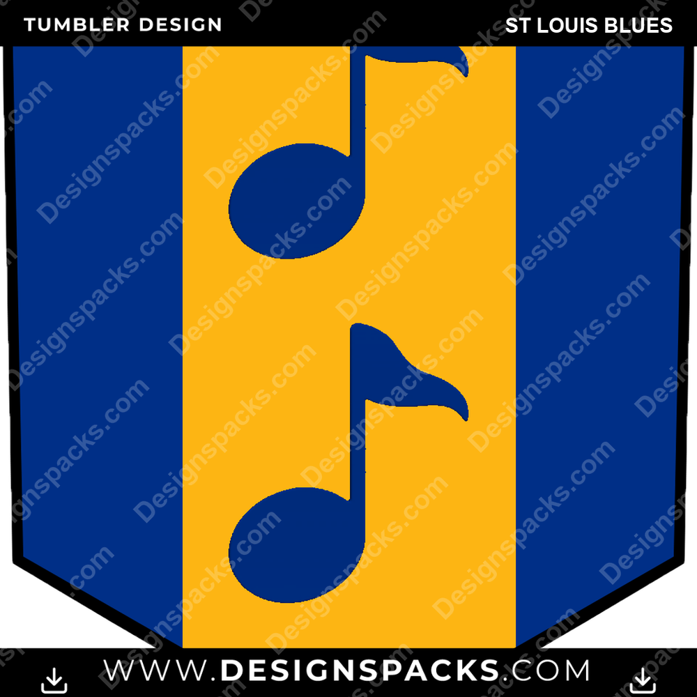Hockey Sigil St Louis Blues Tumbler Digital Wrap Design