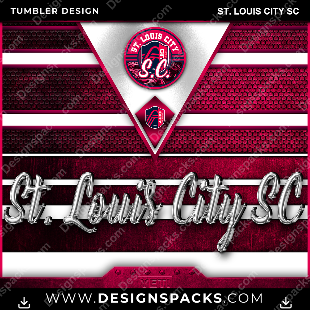 US Soccer YETI St. Louis City SC Tumbler Digital Wrap Design Download