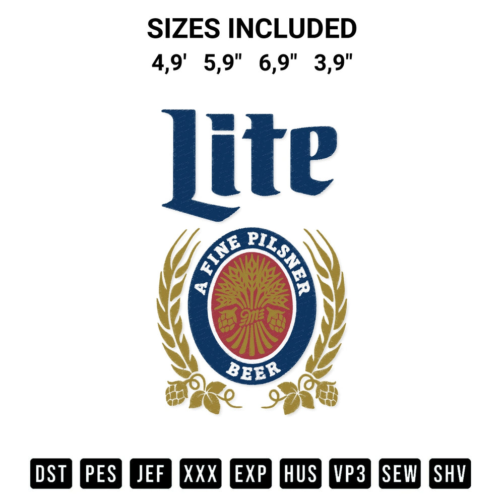 Shop the A Fine Pilsner Beer Beer Brand Logo Beer Logo Embroidery Design machine embroidery pattern at Designspacks.com. Beautifully digitized for flawless stitching on any fabric. Available sizes: 4,9', 5,9", 6,9", 3,9".
