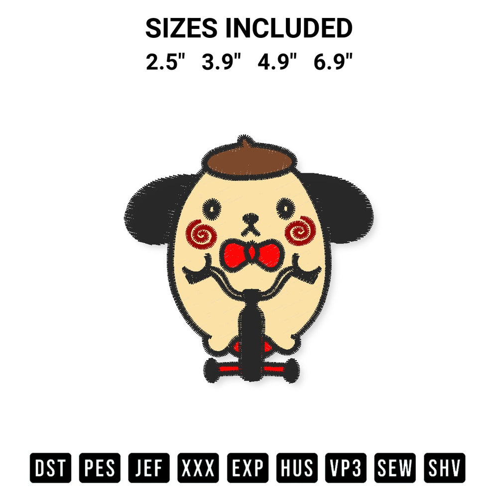 Transform your fabrics with the Pompompurin Halloween Embroidery Design embroidery design. Instant access to premium digitized patterns at Designspacks.com. Available sizes: 2.5", 3.9", 4.9", 6.9".