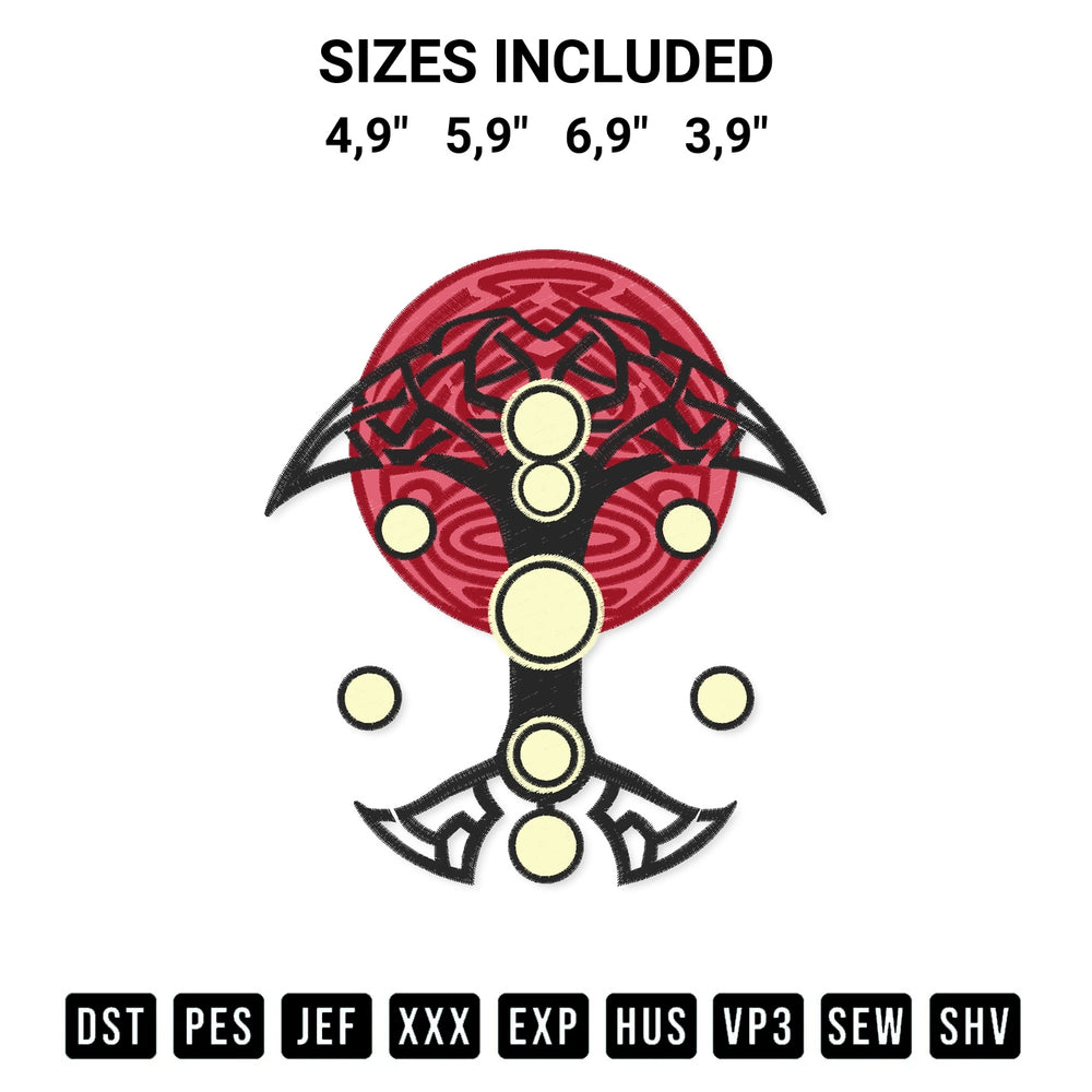 Transform your fabrics with the Stormbreaker Thor Art Logo Embroidery Design embroidery design. Instant access to premium digitized patterns at Designspacks.com. Available sizes: 4,9", 5,9", 6,9", 3,9".