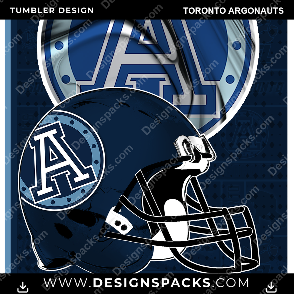Canada Football Posters Toronto Argonauts Tumbler Digital Wrap Design