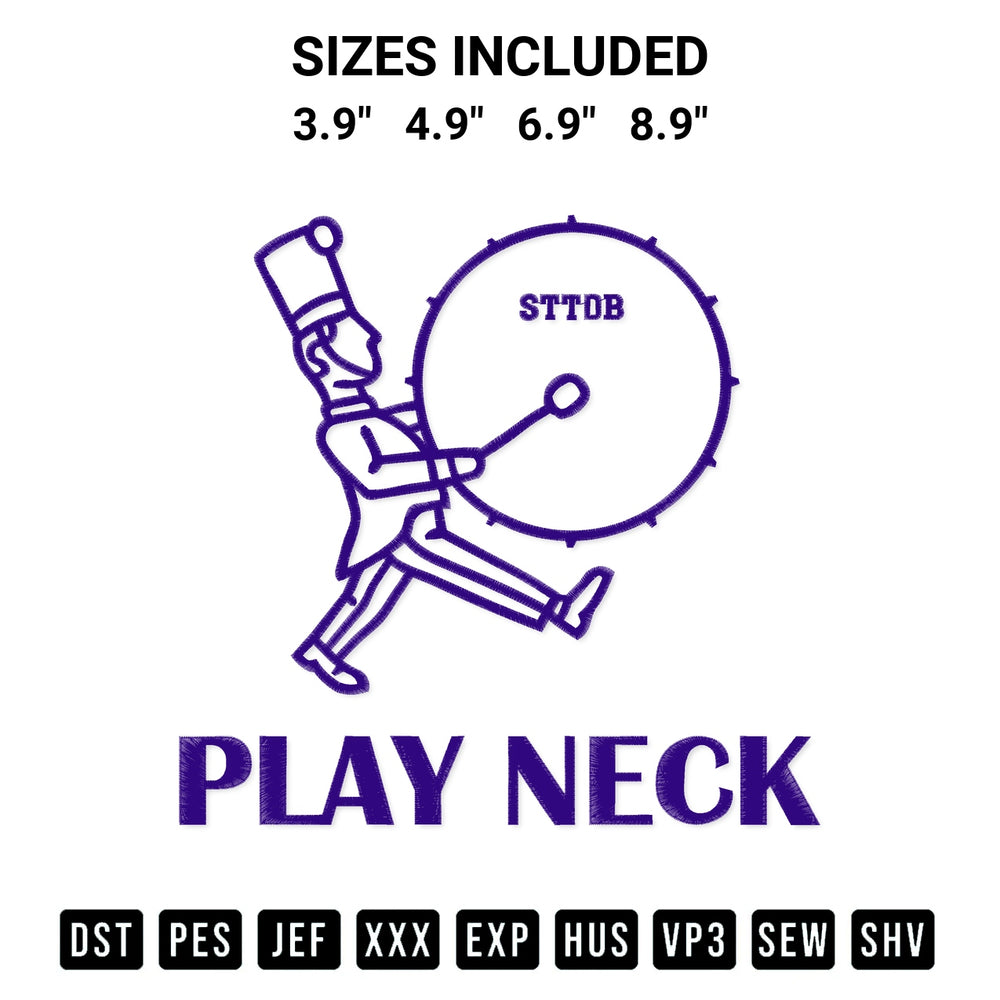 Create amazing crafts with the Play Neck Lsu Tigers Football Embroidery Design embroidery file. High-quality digital download from Designspacks.com, perfect for beginners and pros. Available sizes: 3.9", 4.9", 6.9", 8.9".