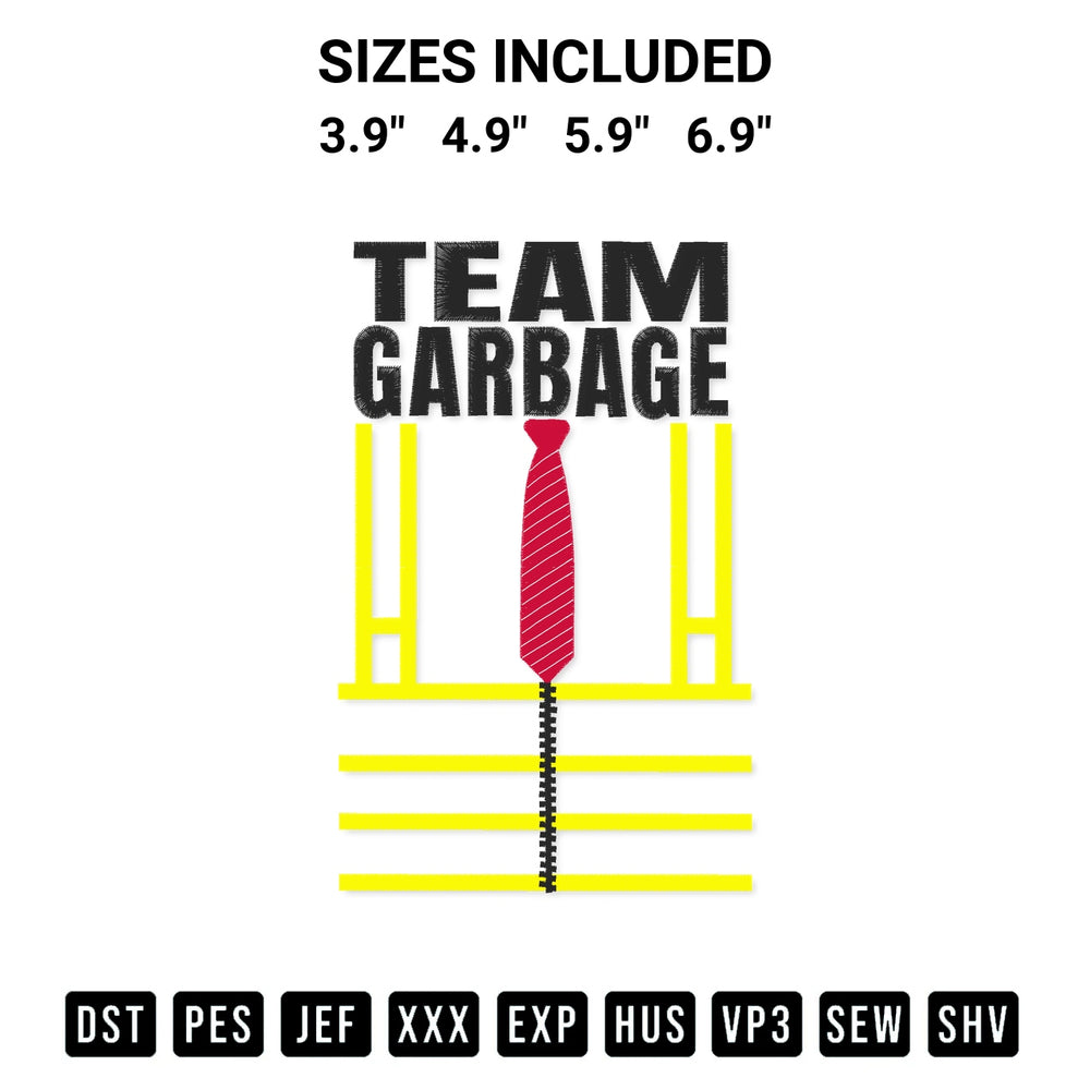 Get the Trump Orange Vest Make Garbage Great Again Trash Truck Embroidery Design embroidery design for your custom crafts! Premium digitized files available for instant download at Designspacks.com. Available sizes: 3.9", 4.9", 5.9", 6.9".