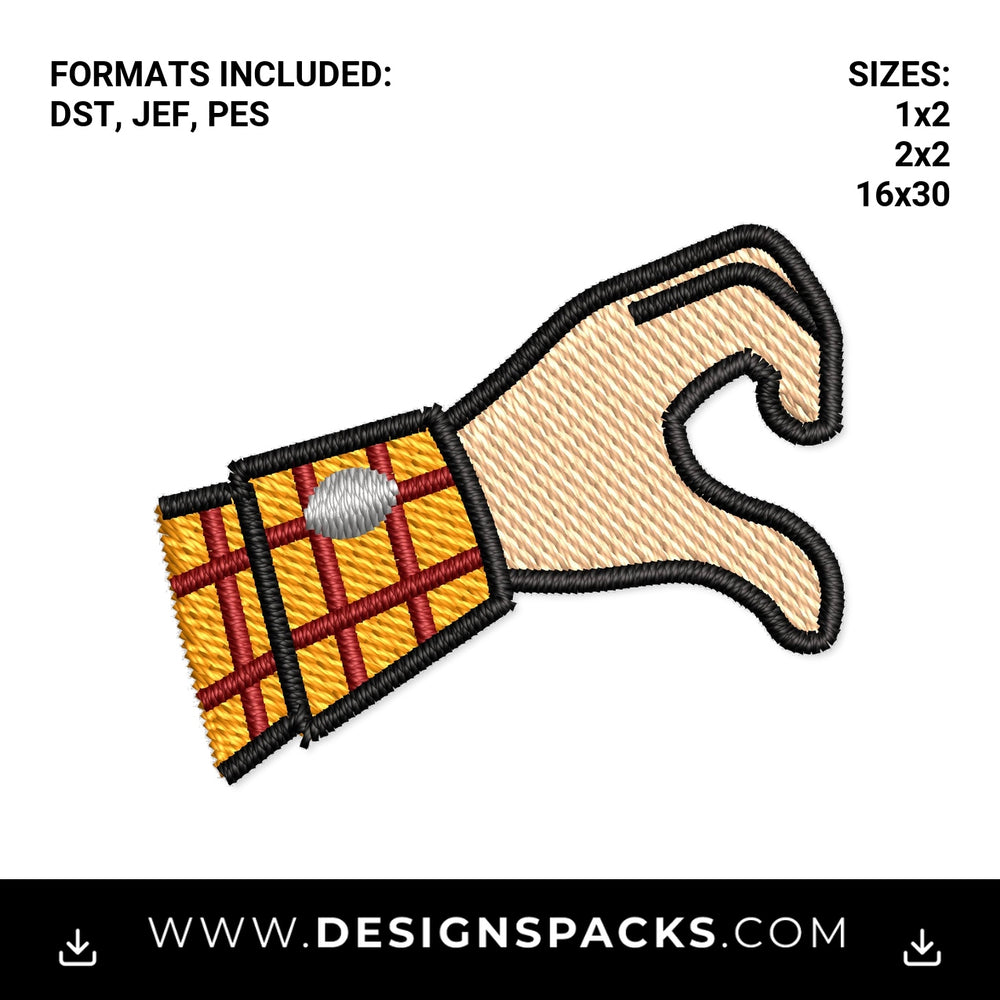 Cowboy Half Heart Hand Embroidery Design - Instant digital download pattern at Designspacks.com