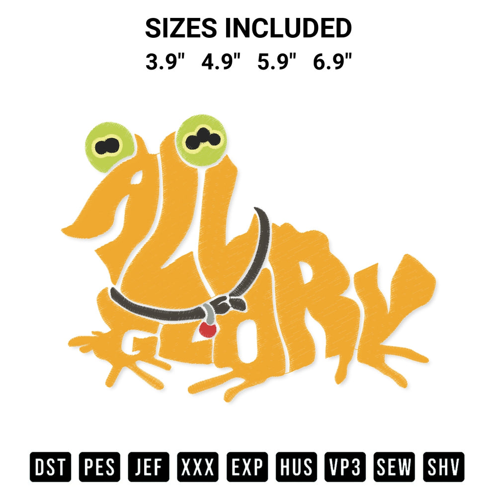 Transform your fabrics with the Futurama The Hypnotoad Funny Animated Tv Series Futurama Embroidery Design embroidery design. Instant access to premium digitized patterns at Designspacks.com. Available sizes: 3.9", 4.9", 5.9", 6.9".